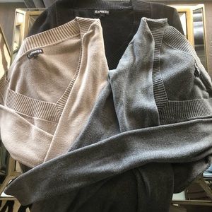 Bundle of 3 Express V Neck Sweaters